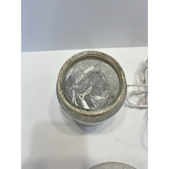 Stony Creek Decorative Lighted Glass Snowman Lamp Christmas Decor Tabletop - Picture 7 of 12